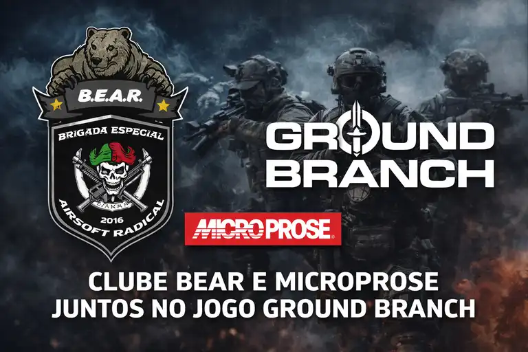 CLUBE BEAR CONVIDADO PELA MICROPROSE PARA VÍDEO PROMOCIONAL DE GROUND BRANCH